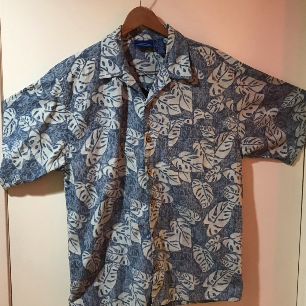 Hawaiian Aloha 90 VTG Shirt 100% Cotton Rev Print